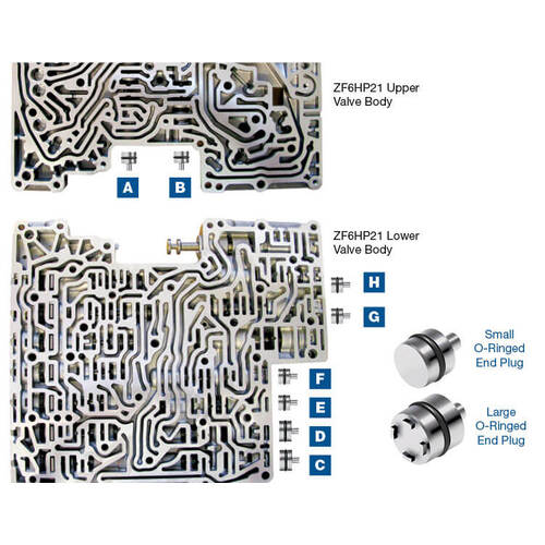 Sonnax O-Ringed End Plug Kit, ZF6Hp21/28/34 (Gen. 2), Each