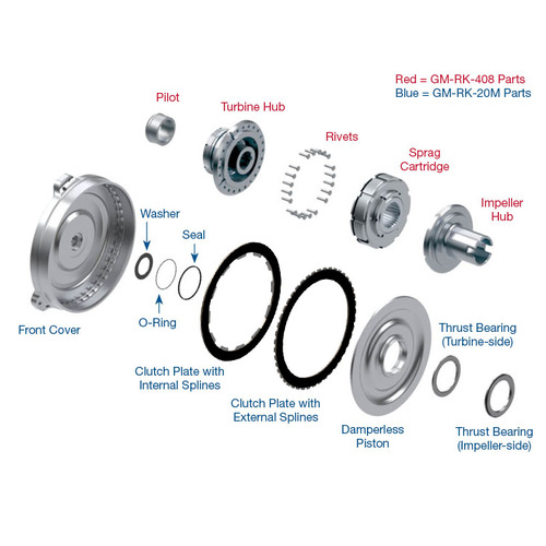 Sonnax 300mm Performance Converter Kit, 4L60-E (300mm) Multi-Plate, Each