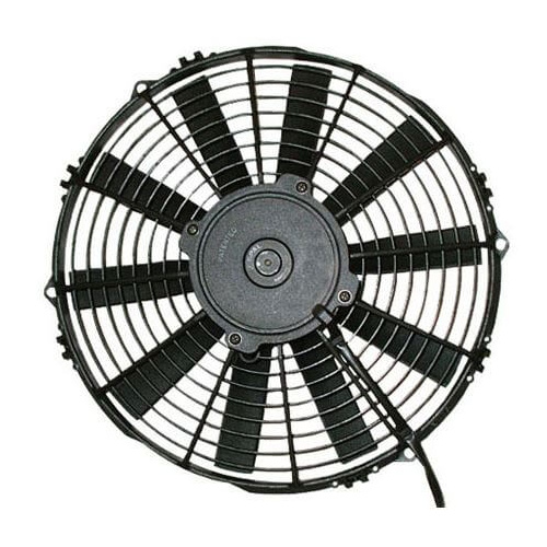 SPAL Electric, Single FAN 9in. 12V Pusher, Airflow, 1140m3 h 8.3amps , Plastic Shroud, Each