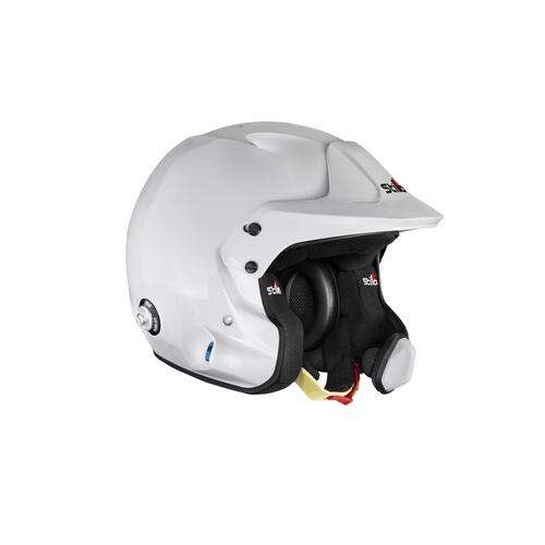 Stilo Helmet, VENTI4 WRC Composite White SA25 8859, 63, Adult 2X-Large (63 cm), FIA 8859-2024 & Snel