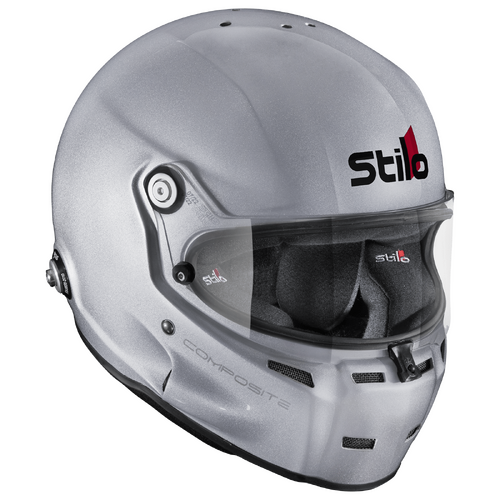 Stilo SA2020 ST5 GT Composite Racing Helmet, 59 cm Large, Silver Adult Large (59 cm), FIA 8859-2015