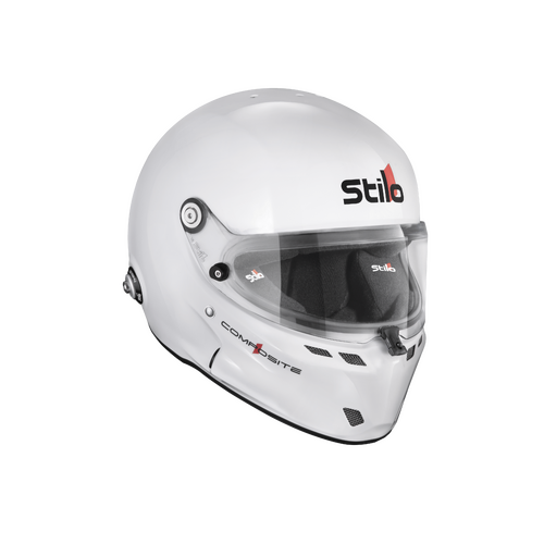 Stilo Helmet, ST6 GT Composite White, 57 SA2025, Size 57, 57 cm Medium, FIA 8859-2024, Each