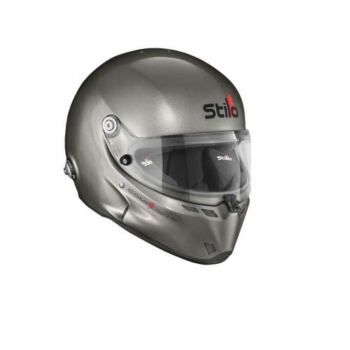 Stilo Helmet, ST6 GT Composite, 58 SA2025, Size 58, 58 cm Medium Plus, Gloss Titanium, FIA 8859-2024