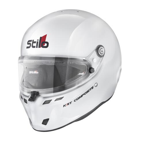 Stilo Helmet, ST6 KRT Composite, 61 cm X-Large, Gloss White, FIA 8878-2024, Each