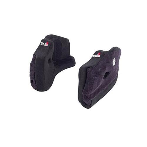 Stilo ST5 Series Helmet Cheek Pads, 20 mm, Black, Pair