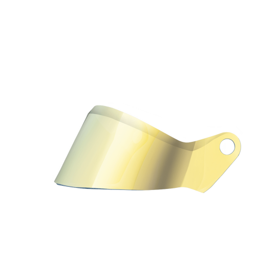 Stilo Short ST6 Mirror Yellow Visor Dark, Short Mirror Dark Yellow Visor, Fits ST6