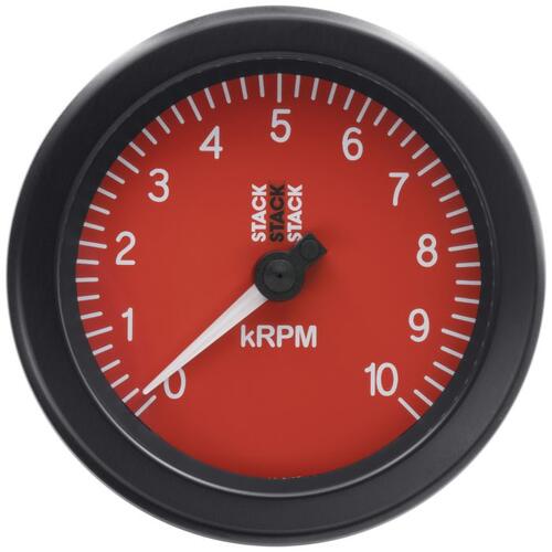 Autometer Tachometer, Sport, 88Mm, Red, 0-10K Rpm, Stack Instruments