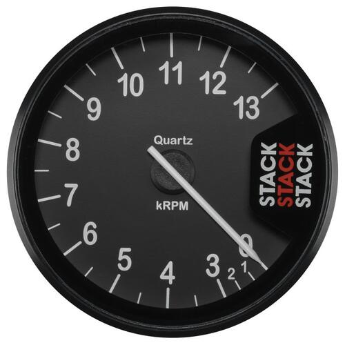 Autometer Tachometer, Clubman, 80Mm, Black, 0-3-13K Rpm, Stack Instruments