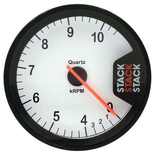 Autometer Tachometer, Clubman, 80Mm, White, 0-4-10.5K Rpm, Stack Instruments