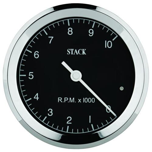 Autometer Tachometer, Classic, 80Mm, Black, 0-10K Rpm, Stack Instruments