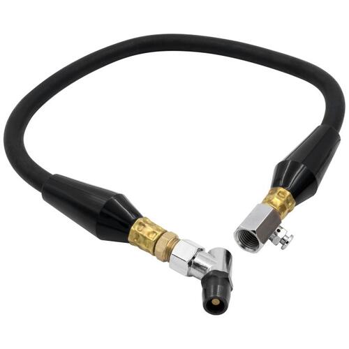 Autometer Air Hose Assembly, Tire Press, 60Cm, Incl Strain Relief, Bleed & Bullet Foot Air Chuck, St