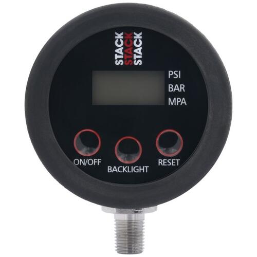 Autometer Gauge Head, Tire Press, 50 Psi / 3.45 Bar, Precision Digital, Backlit W/ Mem, Stack Instru