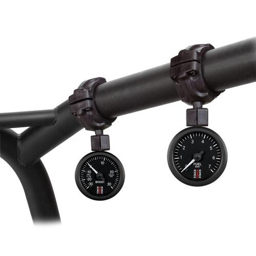 Autometer Gauge Mount, Roll Bar, For 40Mm Dia. Roll Cage, Fits 52Mm Gauge, Stack Instruments