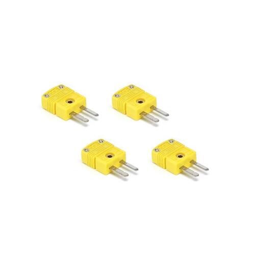 Autometer Connector Kit, Type K Thermocouple, Plug (Male), Qty. 4, Stack Data Acquisition