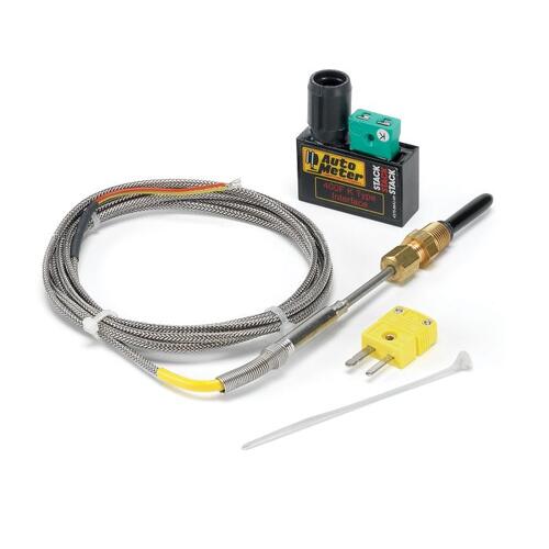 Autometer Air Inlet Temperature Sensor Kit, Exposed Tip Thermocouple, Stack Data Acquisition