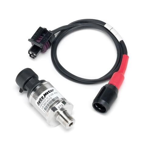 Autometer Fluid Pressure Sensor, Solid State, 110 Bar / 1600 Psig, 1/8" Nptf (M), Stack Data Acquisi