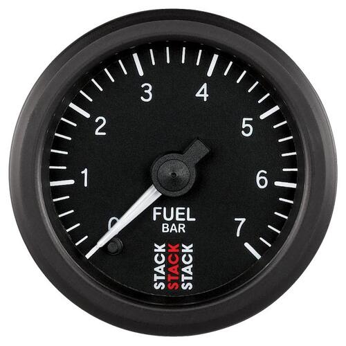 Autometer Gauge, Fuel Press, Pro Stepper Motor, 52Mm, Blk, 0-7 Bar, M10 Male, Stack Instruments