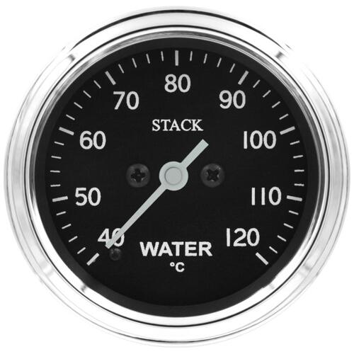 Autometer Gauge, Water Temp, Pro Stepper Motor, 52Mm, Classic, 40-120ºc, 1/8" Nptf Male, Stack Instr