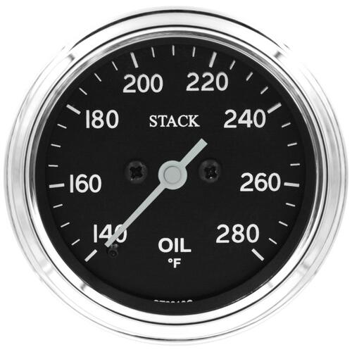 Autometer Gauge, Oil Temp, Pro Stepper Motor, 52Mm, Classic, 140-280ºf, 1/8" Nptf Male, Stack Instru