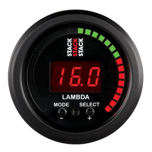 Autometer Gauge, Wideband Air-Fuel Ratio (Lambda), Pro-Control, 52Mm, Blk, Stack Instruments