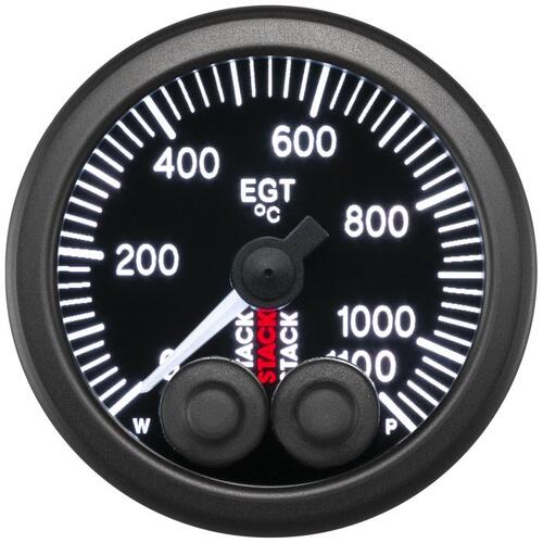 Autometer Gauge, Exhaust Gas Temp, Pro-Control, 52Mm, Blk, 0-1100ºc, Stack Instruments