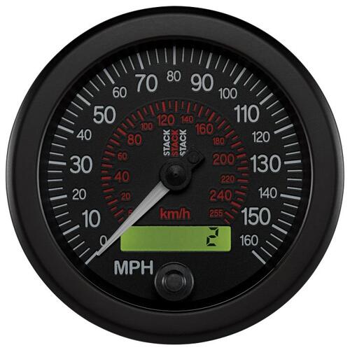 Autometer Speedometer, Electronic, 88Mm, Blk, 0-160 Mph / 260 Km/H Programmable, Stack Instruments