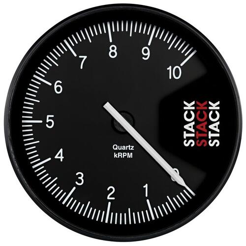 Autometer Tachometer, Professional, Action Replay, 125Mm, Blk, 0-10K Rpm, Stack Instruments