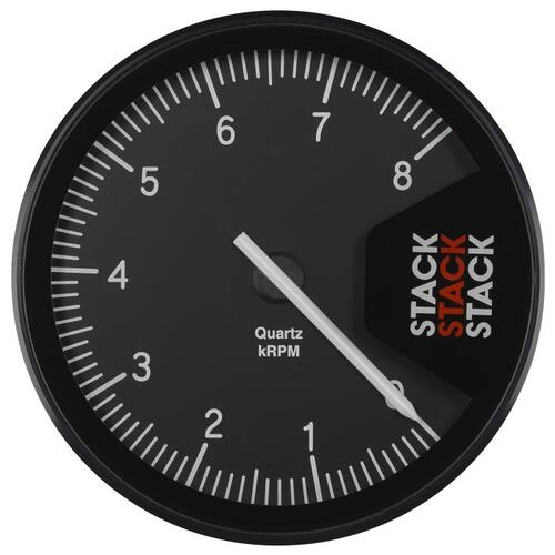 Autometer Tachometer, Professional, Action Replay, 125Mm, Blk, 0-8K Rpm, Stack Instruments