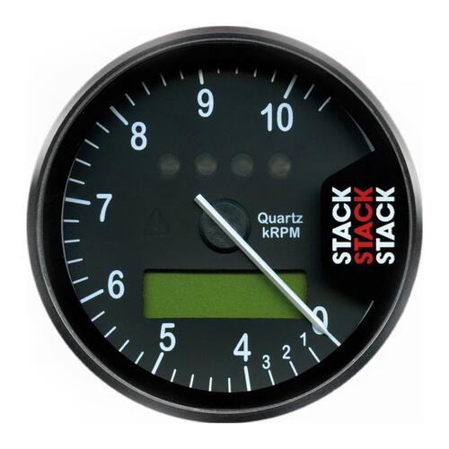 Autometer Display Tachometer, Black, 0-4-10.5K Rpm, Stack Instruments