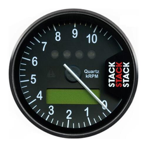 Autometer Display Tachometer, Black, 0-10.75K Rpm, Stack Instruments