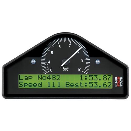Autometer Action Replay Dash, Blk, 0-4-10K Rpm  (Bar, Deg. C, Km/H), Stack Instruments