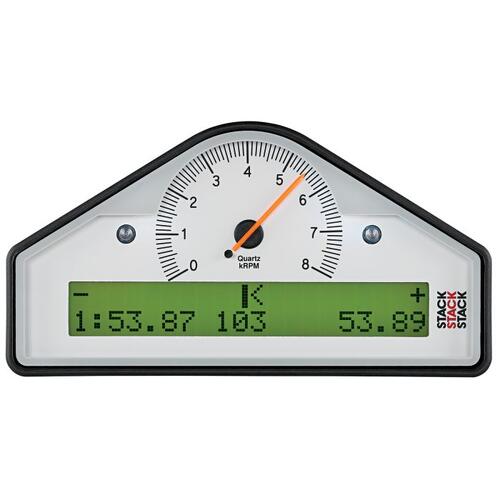 Autometer Street Dash, Wht, 0-8K Rpm  (Bar, Deg. C, Km/H), Stack Instruments