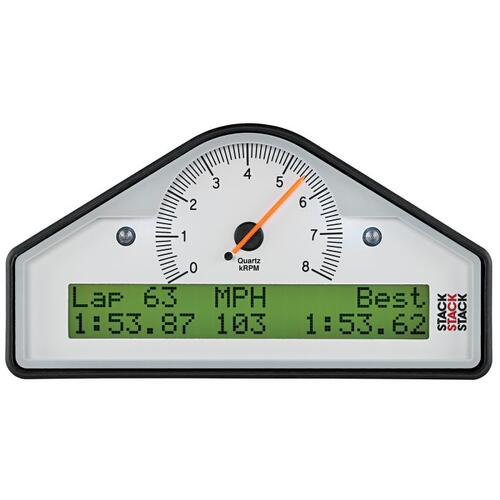 Autometer Street Dash, Wht, 0-8K Rpm  (Psi, Deg. C, Mph), Stack Instruments