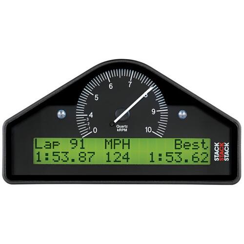 Autometer Street Dash, Blk, 0-4-10K Rpm  (Psi, Deg. F, Mph), Stack Instruments