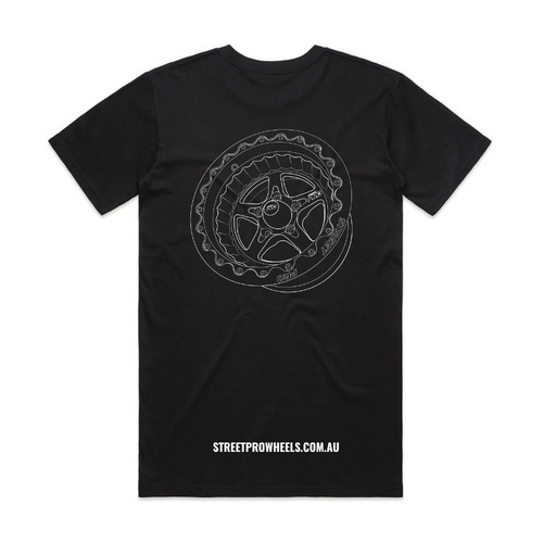 Street Pro Wheels T-Shirt, Black