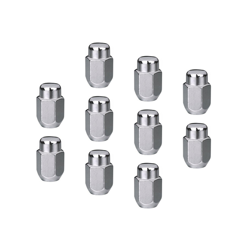 Wheel Lug Kit, Chrome, Acorn Bulge, length 1.42, 14 x 1.50, Set of 10