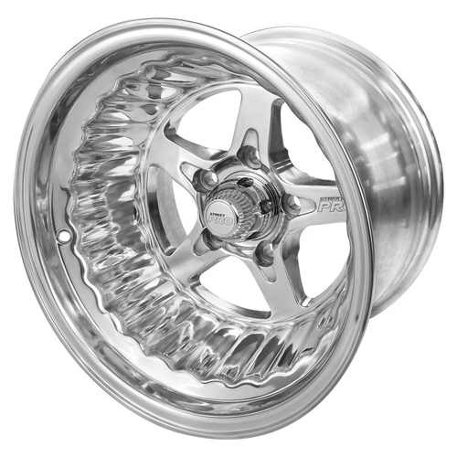 Street Pro ll Convo Pro Wheel Polished 15x10' For Ford Bolt Circle 5x 4.50', (-25) 4.50' Back Space