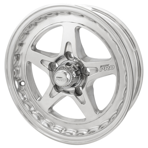 Street Pro ll Convo Pro Wheel Polished 15x4'' For Holden For Chevrolet Bolt Circle 5 x 4.75'' (-13) 2.0'' Back Space