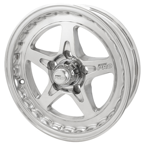 Street Pro ll Convo Pro Wheel Polished 15x4'' For Ford Bolt Circle 5 x 4.50'' (-13) 2.0'' Back Space