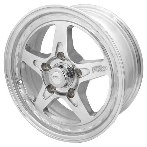 Street Pro ll V Convo Pro Wheel Polished 15x6 in. For Holden Commodore Bolt Circle 5 x 120mm (+32) 4.75 in. Back Space