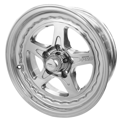 Street Pro ll Convo Pro Wheel Polished 15x6' For Ford Bolt Circle 5x 4.50', (0) 3.50' Back Space