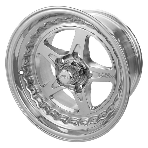Street Pro ll Convo Pro Wheel Polished 15x8.5' For Ford Bolt Circle 5x 4.50', (6) 5.0' Back Space