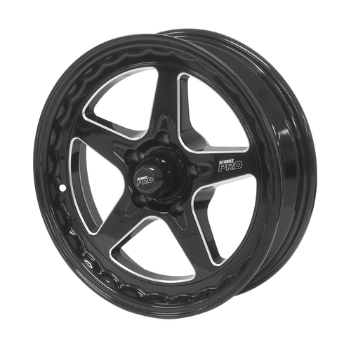 Street Pro ll Convo Pro Wheel Black 17x4.5' For Holden For Chevrolet Bolt Circle 5 x 4.75' (-26) 1-3/4' Back Space
