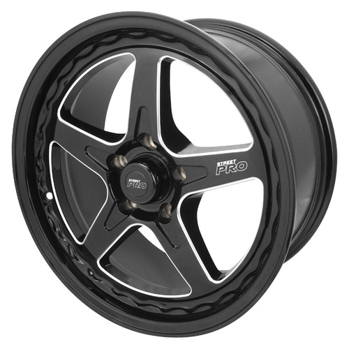 Street Pro ll Convo Pro Wheel Black 17x8 in. Commodore Bolt Circle 5 x 120mm (42) 6.15 in. Back Space
