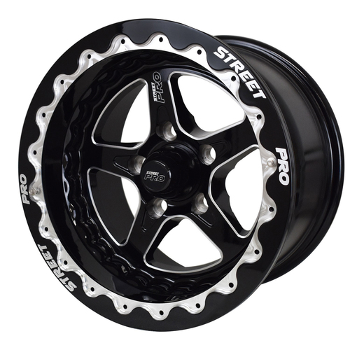 Street Pro 002 Convo Pro Wheel, Black Beadlock Style