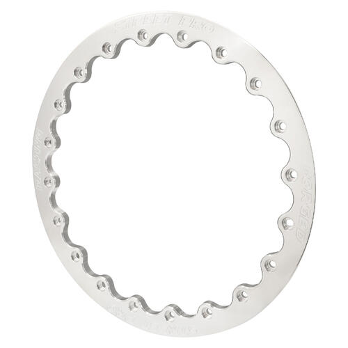 Street Pro 009 Series Rear Beadlock Ring, Polished, Billet Aluminium, Each
