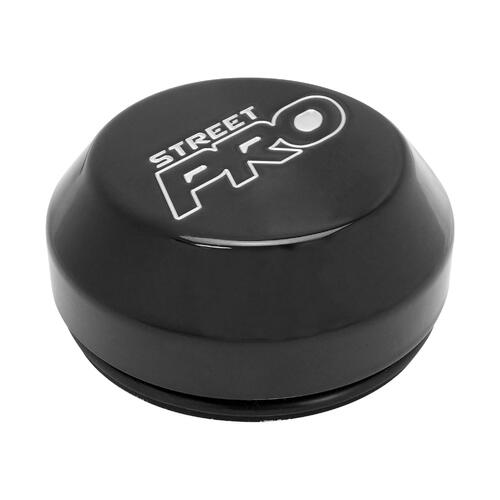 Street Pro Billet Centre Cap, For 009 Rear Wheels, Press In with O-Ring, Black
