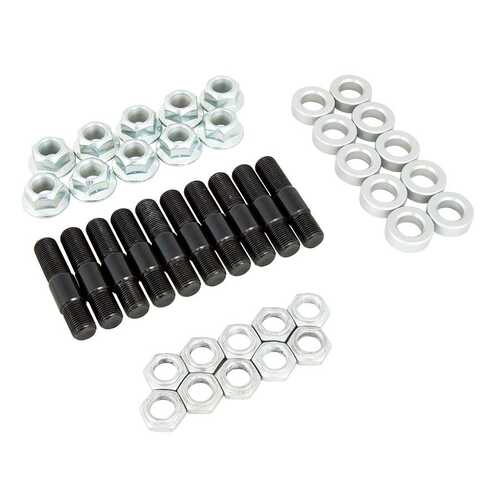 Strange ,Wheel Stud, Screw-In, 5/8-18 in. RH, 2.875 in. Length, Washers, Nuts, Kit