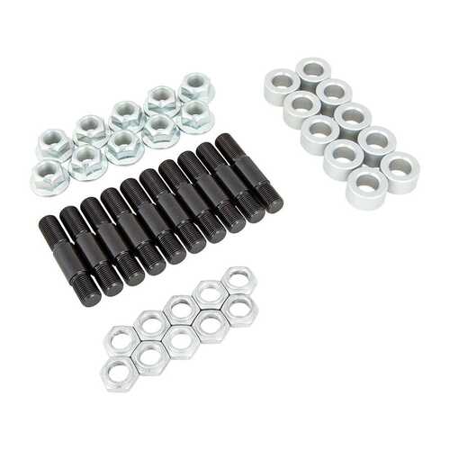 Strange ,Wheel Stud, Screw-In, 5/8-18 in. RH, 2.362 in. Length, .688 in. Washers, Nuts, Kit