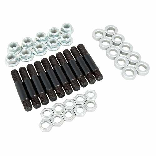 Strange ,Axle Studs, Screw-In, 5/8 in.-18 RH, 3.50 in. Length, Lug Nuts, .438 in. Aluminum Washers, Kit